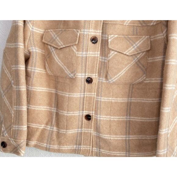 Samsoe Samsoe Leonie Jacket Womens size XS Those Plaid Wool Blend Quilt Lining - Picture 6 of 6